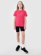 mini: Dziewczęcy t-shirt z nadrukiem 4F 4FJWSS25TTSHF2176 - różowy (2)