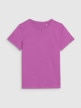 mini: Dziewczęcy t-shirt basic 4F 4FJWSS25TTSHF2177 - fioletowy (5)