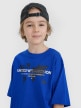 mini: Chłopięcy t-shirt z nadrukiem 4F 4FJWSS25TTSHM1880 - niebieski (2)