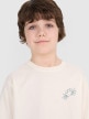 mini: Chłopięcy t-shirt z nadrukiem 4F 4FJWSS25TTSHM1914 - biały (3)