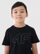 mini: Chłopięcy t-shirt z nadrukiem 4F 4FJWSS25TTSHM2179 - czarny (4)