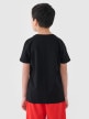 mini: Chłopięcy t-shirt z nadrukiem 4F 4FJWSS25TTSHM2179 - czarny (3)