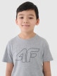 mini: Chłopięcy t-shirt z nadrukiem 4F 4FJWSS25TTSHM2179 - szary (4)