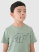 mini: Chłopięcy t-shirt z nadrukiem 4F 4FJWSS25TTSHM2179 - zielony (4)
