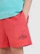 mini: Chłopięce spodenki plażowe 4F 4FJWSS25UBDSM117 - czerwone (4)