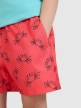 mini: Chłopięce spodenki plażowe 4F 4FJWSS25UBDSM121 - czerwone (4)