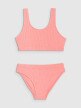mini: Dziewczęcy kostium kąpielowy dwuczęściowy 4F 4FJWSS25UBKSF047 - różowy (1)