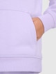 mini: Dziewczęca bluza dresowa nierozpinana z kapturem 4F 4FJWSS26TSWSF2323 - fioletowa (5)