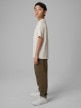 mini: Chłopięce spodnie dresowe joggery 4F 4FJWSS26TTROM1437 - khaki (3)
