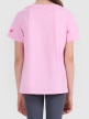 mini: Dziewczęcy t-shirt z nadrukiem 4F 4FJWSS26TTSHF2938 - różowy (2)