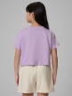mini: Dziewczęcy t-shirt z nadrukiem 4F 4FJWSS26TTSHF2941 - fioletowy (6)