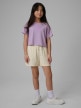 mini: Dziewczęcy t-shirt z nadrukiem 4F 4FJWSS26TTSHF2941 - fioletowy (5)