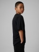 mini: Chłopięcy t-shirt z nadrukiem 4F 4FJWSS26TTSHM3014 - czarny (3)