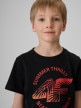 mini: Chłopięcy t-shirt z nadrukiem 4F 4FJWSS26TTSHM3284 - czarny (3)