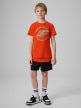 mini: Chłopięcy t-shirt z nadrukiem 4F 4FJWSS26TTSHM3284 - czerwony (2)