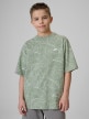  4F JUNIOR Chłopięcy tshirt z nadrukiem 4F 4FJWSS26TTSHM3285 miętowy Miętowy
