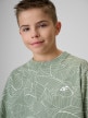 mini: Chłopięcy t-shirt z nadrukiem 4F 4FJWSS26TTSHM3285- miętowy (3)