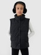 mini: Dziewczęcy bezrękawnik puchowy 4F 4FJWSS25TVJAF167 - czarny (1)