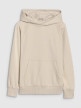 mini: Chłopięca bluza dresowa nierozpinana z kapturem 4F 4FJWSS25TSWSM1712 - beżowa (6)