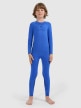  4F JUNIOR Chłopięca bielizna termoaktywna komplet 4F 4FJRAW25USEAM265  niebieska Niebieski