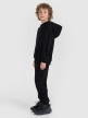 mini: Chłopięca bluza dresowa nierozpinana z kapturem 4F 4FJRMM00TSWSM2482 - czarna (3)