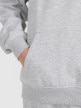 mini: Chłopięca bluza dresowa nierozpinana z kapturem 4F 4FJRMM00TSWSM2482 - szara (5)