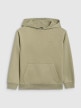 mini: Chłopięca bluza dresowa nierozpinana z kapturem 4F 4FJRAW25TSWSM2490 - zielona (7)