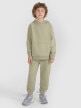 mini: Chłopięca bluza dresowa nierozpinana z kapturem 4F 4FJRAW25TSWSM2490 - zielona (2)