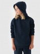 mini: Chłopięca bluza dresowa nierozpinana z kapturem 4F 4FJWMM00TSWSM1860 - granatowa (5)