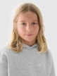 mini: Chłopięca bluza dresowa nierozpinana z kapturem 4F 4FJWMM00TSWSM1860 - szara (3)