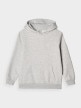 mini: Chłopięca bluza dresowa nierozpinana z kapturem 4F 4FJWMM00TSWSM1860 - szara (7)