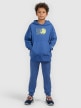 mini: Chłopięca bluza dresowa nierozpinana z kapturem 4F 4FJWSS26TSWSM2321 - nebieska (2)