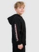 mini: Chłopięca bluza dresowa rozpinana z kapturem 4F 4FJRSS26TSWSM2817 - czarna (3)