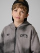 mini: Chłopięca bluza rozpinana z kapturem 4F 4FJRSS26TSWSM2906 - szara (4)