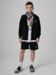 mini: Chłopięca bluza rozpinana z kapturem 4F 4FJRSS26TSWSM2934 - czarna (2)