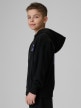 mini: Chłopięca bluza rozpinana z kapturem 4F 4FJRSS26TSWSM2934 - czarna (3)