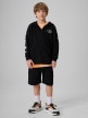 mini: Chłopięca bluza rozpinana z kapturem 4F 4FJRSS26TSWSM3052 - czarna (6)