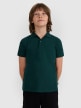  4F JUNIOR Chłopięca koszulka polo 4F 4FJRAW25TPTSM0749  zielona Zielony
