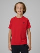 mini: Chłopięca koszulka treningowa 4F 4FJWSS26TFTSM1971 - czerwona (2)