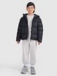 mini: Chłopięca kurtka puchowa pikowana 4F 4FJRAW25TDJAM0809 - czarna (2)