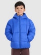  4F JUNIOR Chłopięca kurtka puchowa pikowana 4F 4FJRAW25TDJAM0809  niebieska Niebieski