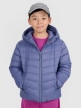  4F JUNIOR Chłopięca kurtka puchowa pikowana 4F 4FJRAW25TDJAM0819  niebieska Niebieski