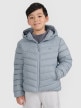 mini: Chłopięca kurtka puchowa pikowana 4F 4FJRAW25TDJAM0819 - szara (1)
