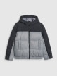 mini: Chłopięca kurtka puchowa pikowana 4F 4FJRAW25TDJAM0820 - szara (7)