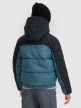 mini: Chłopięca kurtka puchowa pikowana 4F 4FJRAW25TDJAM0820 - turkusowa (16)