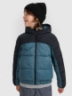  4F JUNIOR Chłopięca kurtka puchowa pikowana 4F 4FJRAW25TDJAM0820  turkusowa Turkusowy