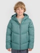  4F JUNIOR Chłopięca kurtka puchowa pikowana 4F 4FJRAW25TDJAM0821  zielona Zielony