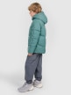 mini: Chłopięca kurtka puchowa pikowana 4F 4FJRAW25TDJAM0821 - zielona (3)