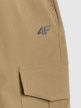 mini: Chłopięce spodnie casual cargo 4F 4FJRAW25TTROM1606 - brązowe (7)