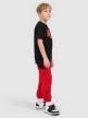mini: Chłopięce spodnie dresowe 4F 4FJRSS26TTROM1874 - czerwone (3)